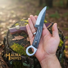 Load image into Gallery viewer, RingTail D2 Hunting Knife Pakka Wood Handle
