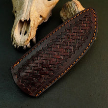 Load image into Gallery viewer, 8.7" Handmade Stainless Steel Bushcraft Knife – Full Tang Wood Handle &amp; Sheath