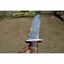 Load image into Gallery viewer, Sheffield Clip Point Bowie Knife High Polish Blade Handmade Fixed Blade Knife with Modern Handle JW SteelCrafts