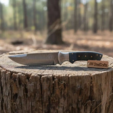 Load image into Gallery viewer, Handmade Damascus Bowie Knife with Micarta Handle