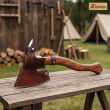 Load image into Gallery viewer, Single-Bit Angular Bearded Axe with Rear Notch
