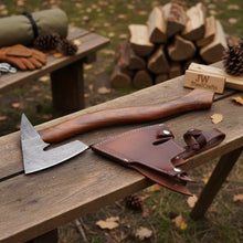 Load image into Gallery viewer, Single-Bit Angular Bearded Axe with Rear Notch