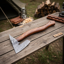 Load image into Gallery viewer, Single-Bit Angular Bearded Axe with Rear Notch