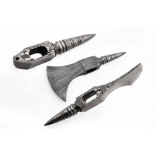 Load image into Gallery viewer, Single-Bit Bearded Axe Head with Tapered Spike Poll