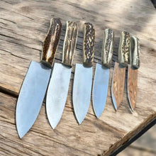 Load image into Gallery viewer, 6-Piece High Carbon Steel Chef Knife Set — Synthetic Stag Antler Handles