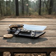 Load image into Gallery viewer, Stainless Steel Tracker Knife with Rosewood Handle | Full Tang Outdoor Knife