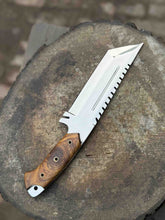 Load image into Gallery viewer, Stainless Steel Tracker Knife with Rosewood Handle | Full Tang Outdoor Knife