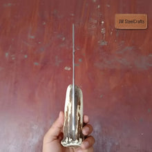 Load image into Gallery viewer, Handmade Damascus Gut Hook Skinner Knife With Deer Horn Handle