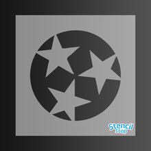 Load image into Gallery viewer, Tennessee State Flag Three Star Stencil