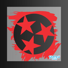 Load image into Gallery viewer, Tennessee State Flag Three Star Stencil