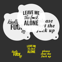 Load image into Gallery viewer, The F-Up Coffee Stencils