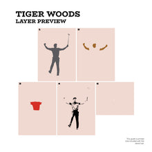 Load image into Gallery viewer, Tiger Woods "Victory" Layered Stencil Set