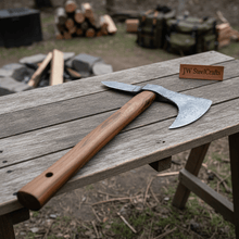 Load image into Gallery viewer, Traditional Scandinavian Bearded Axe with Hardwood Handle