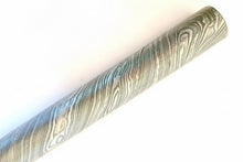 Load image into Gallery viewer, 25mm Damascus Steel Round Rod Bar for Knife Guards, Rings and Custom Metalwork