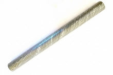 Load image into Gallery viewer, 25mm Damascus Steel Round Rod Bar for Knife Guards, Rings and Custom Metalwork