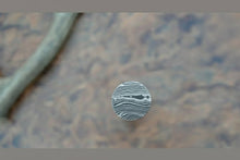 Load image into Gallery viewer, Damascus Steel Rod for Ring Making 10 Inch Round Damascus Bar Handmade Pattern Steel