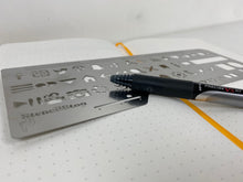Load image into Gallery viewer, UX Design Stencil, Stainless Steel