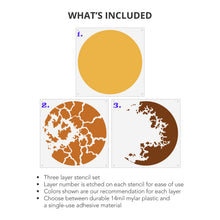Load image into Gallery viewer, Venus Planet Wall Mural Stencil Set