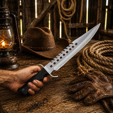 Load image into Gallery viewer, Walking Dead Negan Bowie Knife – Stainless Steel With Sheath