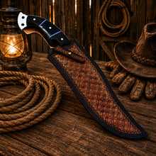Load image into Gallery viewer, Custom Hunting Knife D2 Steel Cowboy Style Fixed Blade Knife