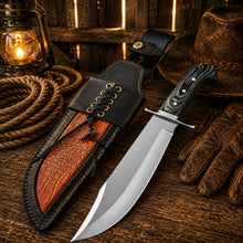 Load image into Gallery viewer, Western Style Hunting Knife – Pakka Wood Handle with Sheath