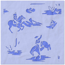 Load image into Gallery viewer, Western Cowboy Pattern Stencil