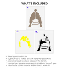 Load image into Gallery viewer, Walter White Breaking Bad 3 Layer Stencil Set