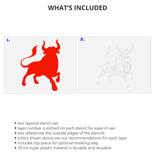 Load image into Gallery viewer, Year of the Ox 2 Layer Stencil Set