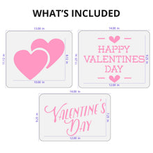 Load image into Gallery viewer, Valentine's Day Stencil Set