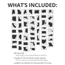 Load image into Gallery viewer, USA 50 States Stencil Kit