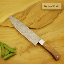 Load image into Gallery viewer, Custom Damascus Steel Kitchen Knife Set, 5-Piece Collection with Rosewood Handles