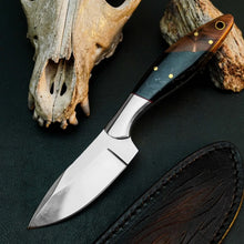 Load image into Gallery viewer, # 9" Handmade Stainless Steel Skinner Knife – Full Tang Wood Handle &amp; Sheath