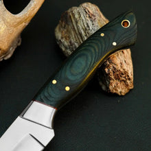 Load image into Gallery viewer, Blackridge D2 Skinner Knife – Full Tang Micarta Hunting Knife