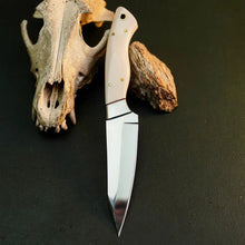 Load image into Gallery viewer, 8.7" Handmade Stainless Steel Bushcraft Knife – Full Tang Resin Handle &amp; Sheath