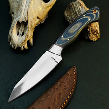 Load image into Gallery viewer, Cedar Ridge Stainless Steel Hunting Knife – Full Tang Micarta Handle