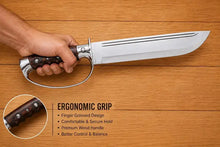 Load image into Gallery viewer, 18-Inch D2 Steel D-Guard Bowie Knife with Rosewood Handle
