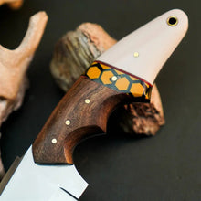 Load image into Gallery viewer, 8.9" Handmade Stainless Steel Hunting Knife – Full Tang Wood Handle &amp; Sheath