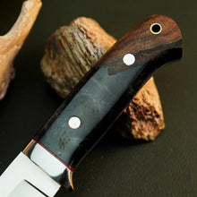 Load image into Gallery viewer, 8.2" Handmade Stainless Steel Bushcraft Knife – Full Tang Resin Handle &amp; Sheath
