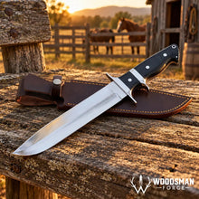 Load image into Gallery viewer, Frontiermark Pioneer Bowie Knife – High Carbon Stainless Steel &amp; Micarta