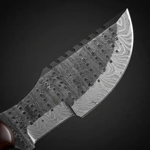 Load image into Gallery viewer, Hand Forged Damascus Tracker Knife with Genuine Stag Antler Handle