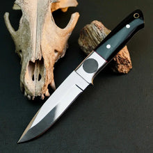 Load image into Gallery viewer, 8.7" Handmade Hunting Knife – Full Tang Stainless Steel Resin Handle