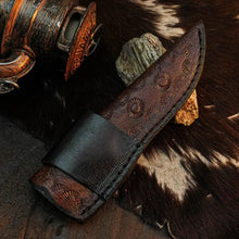 Load image into Gallery viewer, 9.2" Handmade Hunter Skinner Knife – Stainless Steel, Wood Handle &amp; Sheath