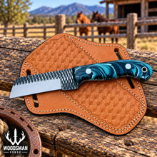 Load image into Gallery viewer, Rangestone Rasp Steel Cowboy Bull Cutter Knife – Resin Handle