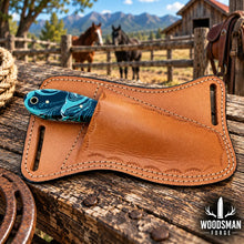 Load image into Gallery viewer, Ironbriar Rasp Steel Skinner Knife – Resin Handle &amp; Leather Sheath