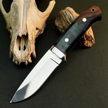 Load image into Gallery viewer, 8.2" Handmade Stainless Steel Bushcraft Knife – Full Tang Resin Handle &amp; Sheath