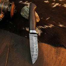 Load image into Gallery viewer, 9.2" Handmade Hunter Skinner Knife – Stainless Steel, Wood Handle &amp; Sheath