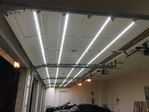 Garage Door Lighting System - Double Track System