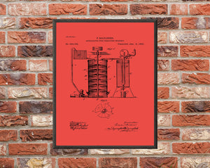 Apparatus for Treating Whiskey Patent Print - Digital Download - 7 Different Backgrounds Included