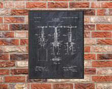 Load image into Gallery viewer, Corkscrew Patent Print - Digital Download - 7 Different Backgrounds Included