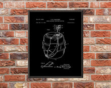 Load image into Gallery viewer, Beer Barrel with Tap Patent Print - Digital Download - 7 Different Backgrounds Included
